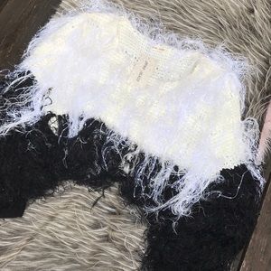 NEVER WORN Statement Crop Sweater